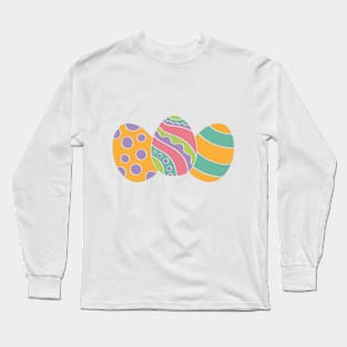 Trio of Easter Eggs Long Sleeve T-Shirt